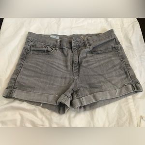 Gap gray jean shorts